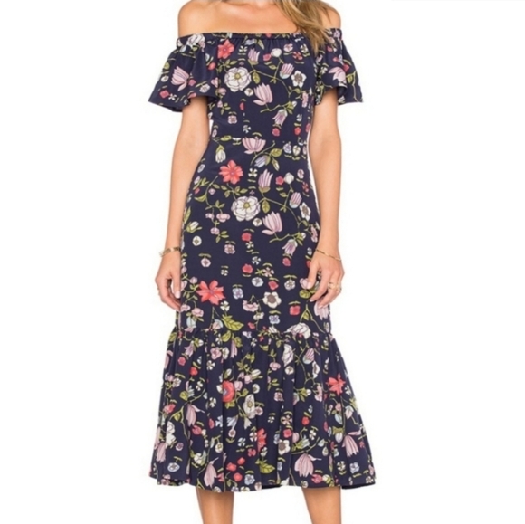 Rebecca Taylor Dresses & Skirts - Rebecca Taylor Off the shoulder Garden Dress